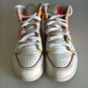 Kids Air Jordan 1- Neon